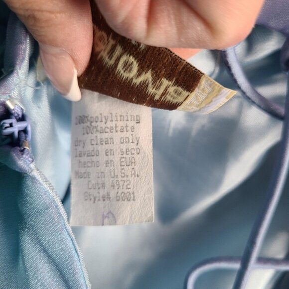 Youth Fancy Formal Dress Iridescent Blue Purple Fairy Mermaids Size Medium - Picture 10 of 11